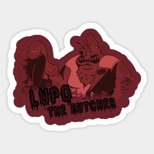 Lupo the Butcher (red) Sticker